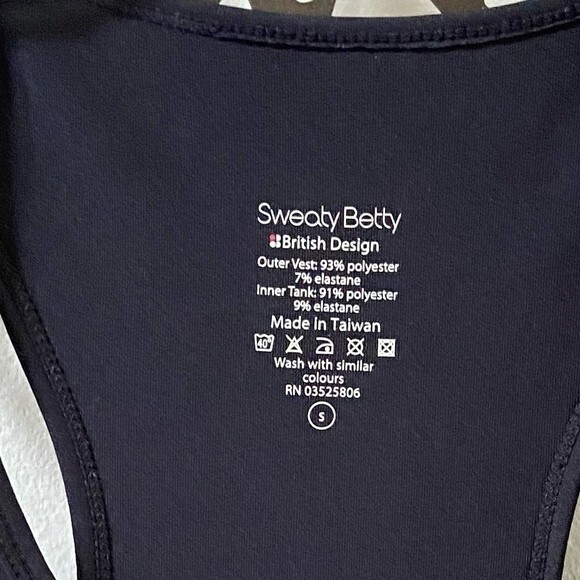 Sweaty Betty Athlete Seamless Workout Tank in Black S NWOT - Picture 7 of 8